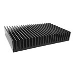 Heatsink, Universal Rectangular Alu, 0.31°C/W, 200 x 150 x 25mm, PCB Mount