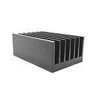 Heatsink, Universal Rectangular Alu, 0.4°C/W, 200 x 66 x 40mm, PCB Mount