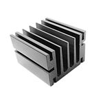 Heatsink, Universal Rectangular Alu, 6.4°C/W, 50 x 46 x 33mm, Screw