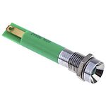 RS PRO Green Panel Mount Indicator, 24V dc, 8mm Mounting Hole Size, Solder Tab Termination, IP40