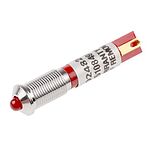 RS PRO Red Panel Mount Indicator, 24V dc, 6mm Mounting Hole Size, Solder Tab Termination