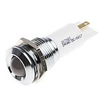 RS PRO White Panel Mount Indicator, 16mm Mounting Hole Size, Solder Tab Termination, IP67