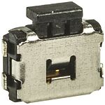Black Tactile Switch, SPST 50 mA @ 12 V dc 2.6mm Surface Mount
