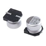 Nippon Chemi-Con 22uF Aluminium Electrolytic Capacitor 50V dc, Surface Mount - EMVA500ARA220MF55G