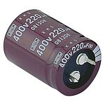Nippon Chemi-Con 150uF Aluminium Electrolytic Capacitor 400V dc, Snap-In - EKMQ401VSN151MP30S