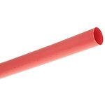 TE Connectivity Heat Shrink Tubing, Red 9mm Sleeve Dia. x 1.2m Length 3:1 Ratio, RNF-3000 Series