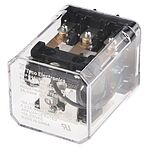 TE Connectivity Plug In Power Relay, 12V ac Coil, 10A Switching Current, 3PDT