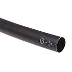 TE Connectivity Heat Shrink Tubing, Black 8mm Sleeve Dia. x 1.2m Length 2:1 Ratio, ZHTM Series