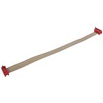 TE Connectivity 1.27mm 6 Way Male Micro-MaTch IDC to Male Micro-MaTch IDC Flat Ribbon Cable, Grey Sheath, 100mm Length