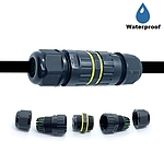 EW-M20 케이블 연장 커넥터 방수 0.5-2.5SQ 24A 3핀 5-9mm (HAC7002)