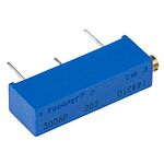 2kΩ, Through Hole Trimmer Potentiometer 0.75W Side Adjust Bourns, 3006