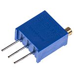 500kΩ, Through Hole Trimmer Potentiometer 0.5W Top Adjust Bourns, 3296