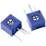 10kΩ, Through Hole Trimmer Potentiometer 0.5W Top Adjust Vishay, T73