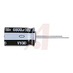 Nichicon 2.2uF Aluminium Electrolytic Capacitor 50V dc, Radial, Through Hole - UVY1H2R2MDD