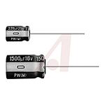 Nichicon 470uF Aluminium Electrolytic Capacitor 25V dc, Radial, Through Hole - UPW1E471MPD6