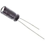 Nichicon 47uF Aluminium Electrolytic Capacitor 25V dc, Radial, Through Hole - UPW1E470MDD