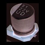 Nichicon 1uF Aluminium Electrolytic Capacitor 50V dc, Surface Mount - UUD1H010MCL1GS