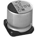 Nichicon 22uF Aluminium Electrolytic Capacitor 25V dc, Surface Mount - UCW1E220MCL1GS