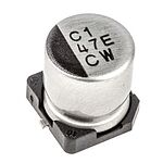 Nichicon 47uF Electrolytic Capacitor 25V dc, Surface Mount - UCW1E470MCL1GS