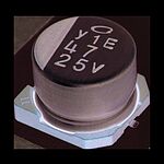 Nichicon 22uF Aluminium Electrolytic Capacitor 10V dc, Surface Mount - UWD1A220MCL1GS