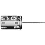 Nichicon 22uF Aluminium Electrolytic Capacitor 63V dc, Radial, Through Hole - UBT1J220MPD8