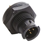 Amphenol Industrial Circular Connector, 6 Contacts, Panel Mount, Miniature Connector, Socket, Male, IP67, Ceres Series