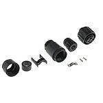 Amphenol Industrial Circular Connector, 3 + PE Contacts, Cable Mount, Socket, IP65, IP67, Ecomate Series