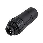 Amphenol Industrial Circular Connector, 6 + PE Contacts, Cable Mount, Plug, IP65, IP67, Ecomate Series