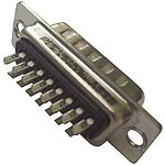 Amphenol ICC FCE17 15 Way Panel Mount D-sub Connector Plug