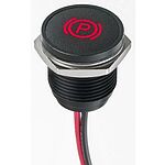 APEM Red Panel Mount Indicator, 12V dc, 16mm Mounting Hole Size, Lead Wires Termination, IP67
