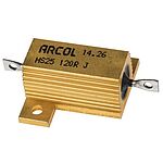 Arcol, 120Ω 25W Wire Wound Chassis Mount Resistor HS25 120R J ±5%