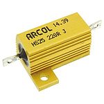 Arcol, 220Ω 25W Wire Wound Chassis Mount Resistor HS25 220R J ±5%