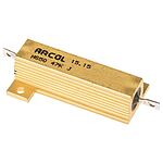 Arcol, 47kΩ 50W Wire Wound Chassis Mount Resistor HS50 47K J ±5%