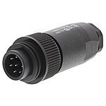 binder Circular Connector, 7 Contacts, Cable Mount, Plug, Male, IP67, 693 Series
