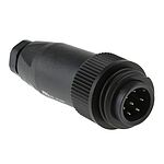 binder Circular Connector, 7 Contacts, Cable Mount, Plug, Male, 693 Series