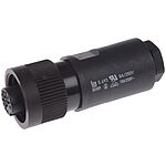 binder Circular Connector, 7 Contacts, Cable Mount, Socket, Female, IP67, 693 Series