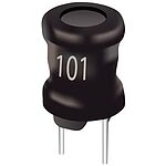 Bourns 18 uH ±10% Ferrite Leaded Inductor, Max SRF:11MHz, Q:40, 2.2A Idc, 61mΩ Rdc, RLB0913