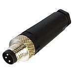 Bulgin Circular Connector, 4 Contacts, Panel Mount, M8 Connector, Plug, Male, IP67, Buccaneer M8 Series