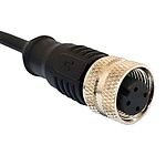 Bulgin Straight Female 12 way M12 to Unterminated Sensor Actuator Cable, 1m