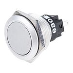 EAO 82 Series Momentary Push Button Switch, Panel Mount, SPDT, 22.3mm Cutout, 240V, IP65, IP67