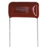 Nichicon XK(ZH) Polyester Film Capacitor, 250 V ac, 630 V dc, ±10%, 33nF, Radial