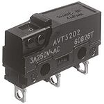 Panasonic Pin Plunger Micro Switch, Solder Terminal, 3 A @ 250 V ac, SP-CO