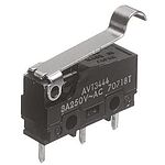 Panasonic Simulated Roller Lever Micro Switch, PCB Terminal, 3 A @ 250 V ac, SP-CO, IP40