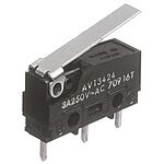 Panasonic Hinge Lever Micro Switch, Tab Terminal, 3 A @ 250 V ac, SP-CO