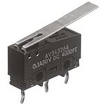 Panasonic Long Hinge Lever Micro Switch, PCB Terminal, 100 mA @ 30 V dc, SP-CO