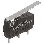 Panasonic Long Hinge Lever Micro Switch, PCB Terminal, 3 A @ 250 V ac, SP-CO