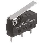 Panasonic Hinge Lever Micro Switch, Solder Terminal, 5 A @ 250 V ac, SP-CO