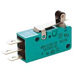 Panasonic Short Roller Lever Micro Switch, Tab Terminal, 3 A @ 250 V ac, SP-CO, IP50