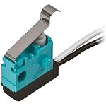 Panasonic Simulated Roller Lever Micro Switch, Pre-wired Terminal, 100 mA @ 30 V dc, SPST, IP67
