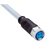 Sick Straight Female 3 way M8 to 3 way Unterminated Sensor Actuator Cable, 2m